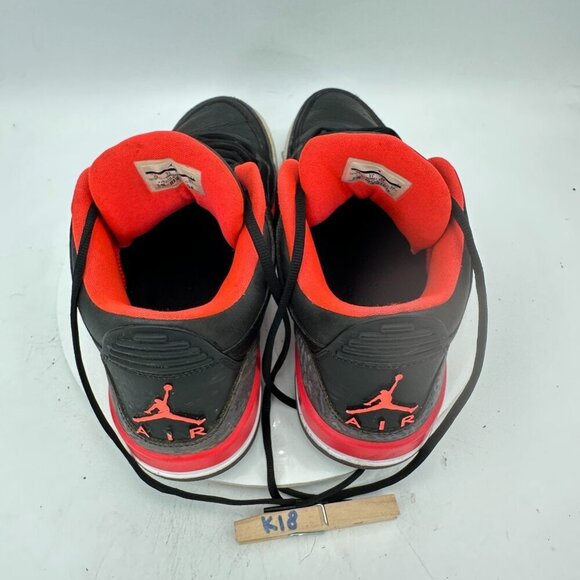 Nike Air Jordan 3 III Retro Crimson Size 12 136064-005 Black Red Bright Shoes - Picture 9 of 11
